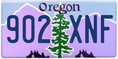 OR license plate 902XNF