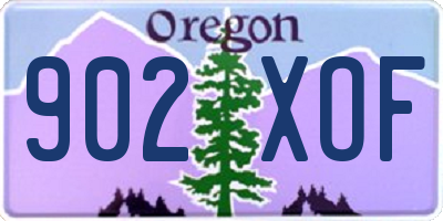 OR license plate 902XOF