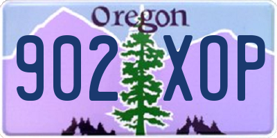 OR license plate 902XOP
