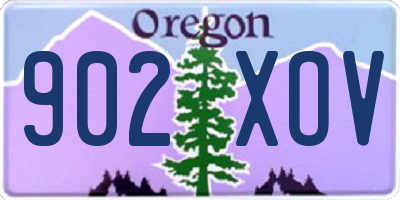 OR license plate 902XOV