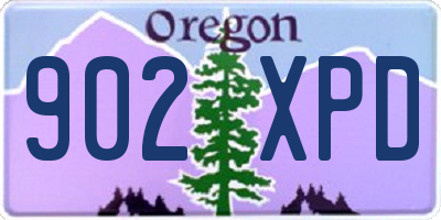 OR license plate 902XPD