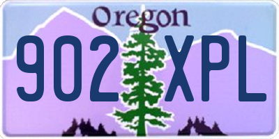 OR license plate 902XPL
