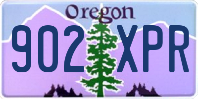 OR license plate 902XPR