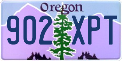 OR license plate 902XPT