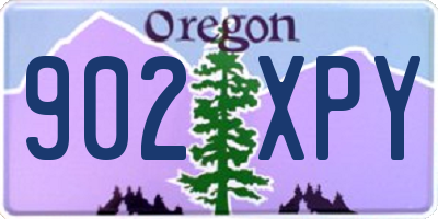 OR license plate 902XPY