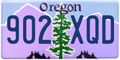 OR license plate 902XQD