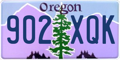 OR license plate 902XQK