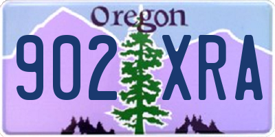 OR license plate 902XRA