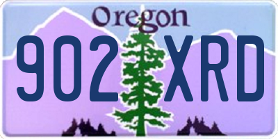 OR license plate 902XRD