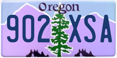 OR license plate 902XSA