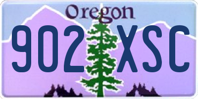 OR license plate 902XSC