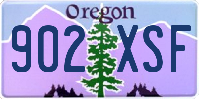 OR license plate 902XSF