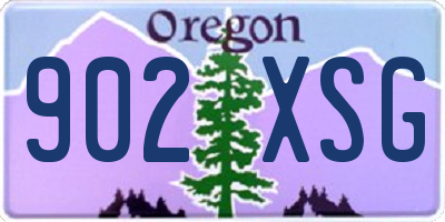 OR license plate 902XSG