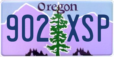 OR license plate 902XSP