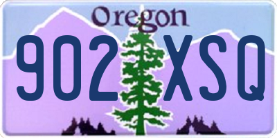 OR license plate 902XSQ