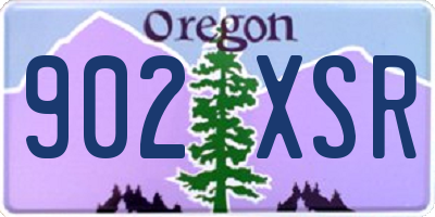 OR license plate 902XSR