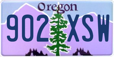 OR license plate 902XSW