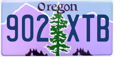 OR license plate 902XTB