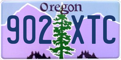OR license plate 902XTC
