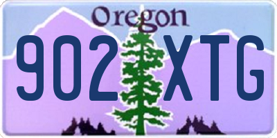 OR license plate 902XTG