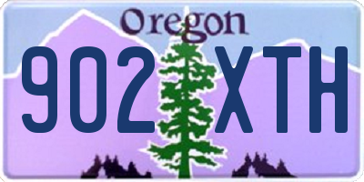 OR license plate 902XTH