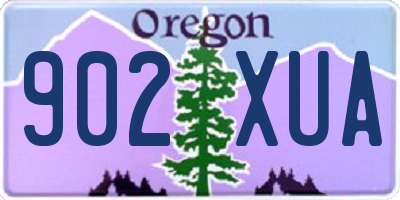 OR license plate 902XUA