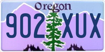 OR license plate 902XUX
