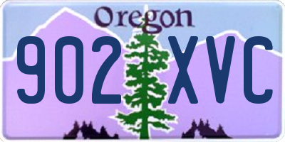 OR license plate 902XVC
