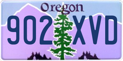 OR license plate 902XVD