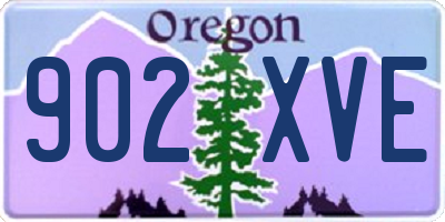 OR license plate 902XVE