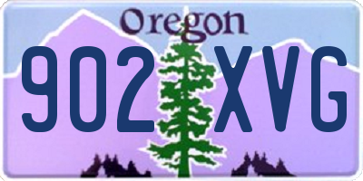 OR license plate 902XVG