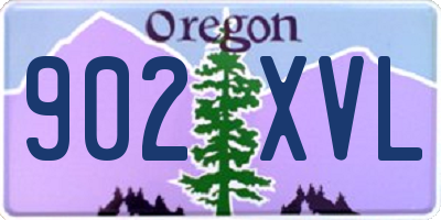 OR license plate 902XVL