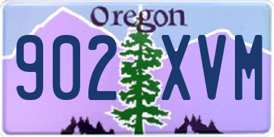 OR license plate 902XVM