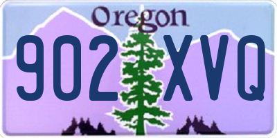 OR license plate 902XVQ