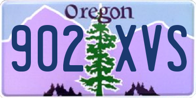 OR license plate 902XVS