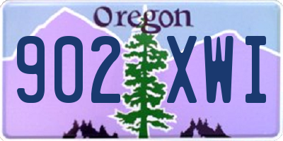 OR license plate 902XWI