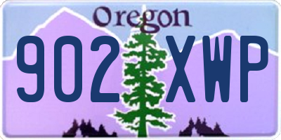 OR license plate 902XWP