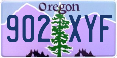 OR license plate 902XYF