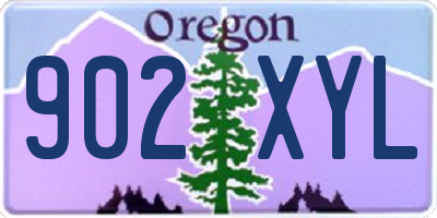 OR license plate 902XYL