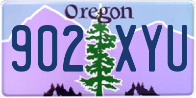 OR license plate 902XYU