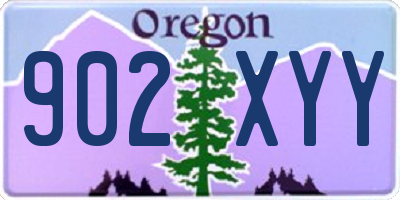 OR license plate 902XYY