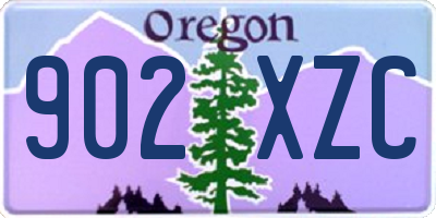 OR license plate 902XZC