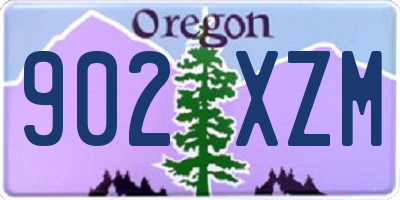 OR license plate 902XZM