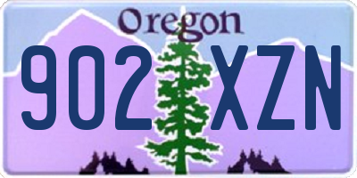 OR license plate 902XZN