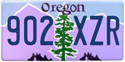 OR license plate 902XZR
