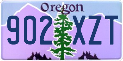 OR license plate 902XZT