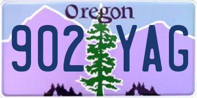 OR license plate 902YAG