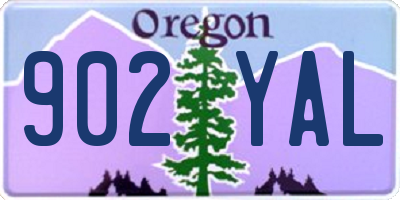 OR license plate 902YAL