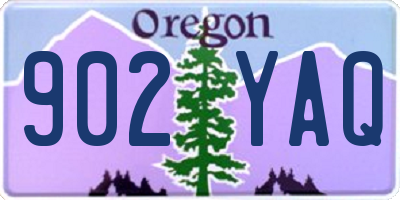 OR license plate 902YAQ