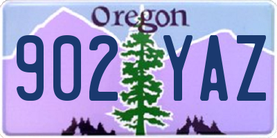 OR license plate 902YAZ